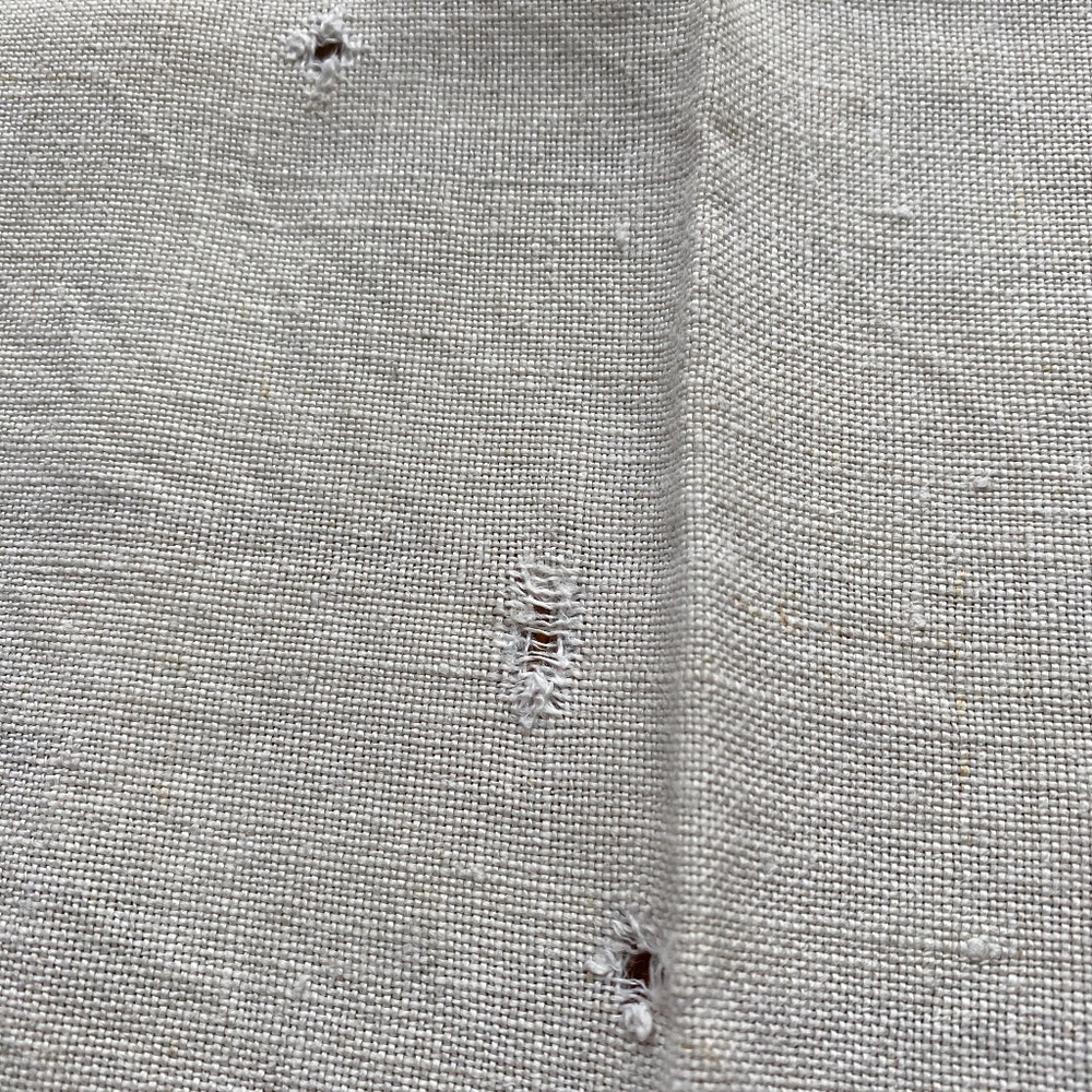 Vintage cotton harvest print tablecloth 50x60 - Picture 11 of 11